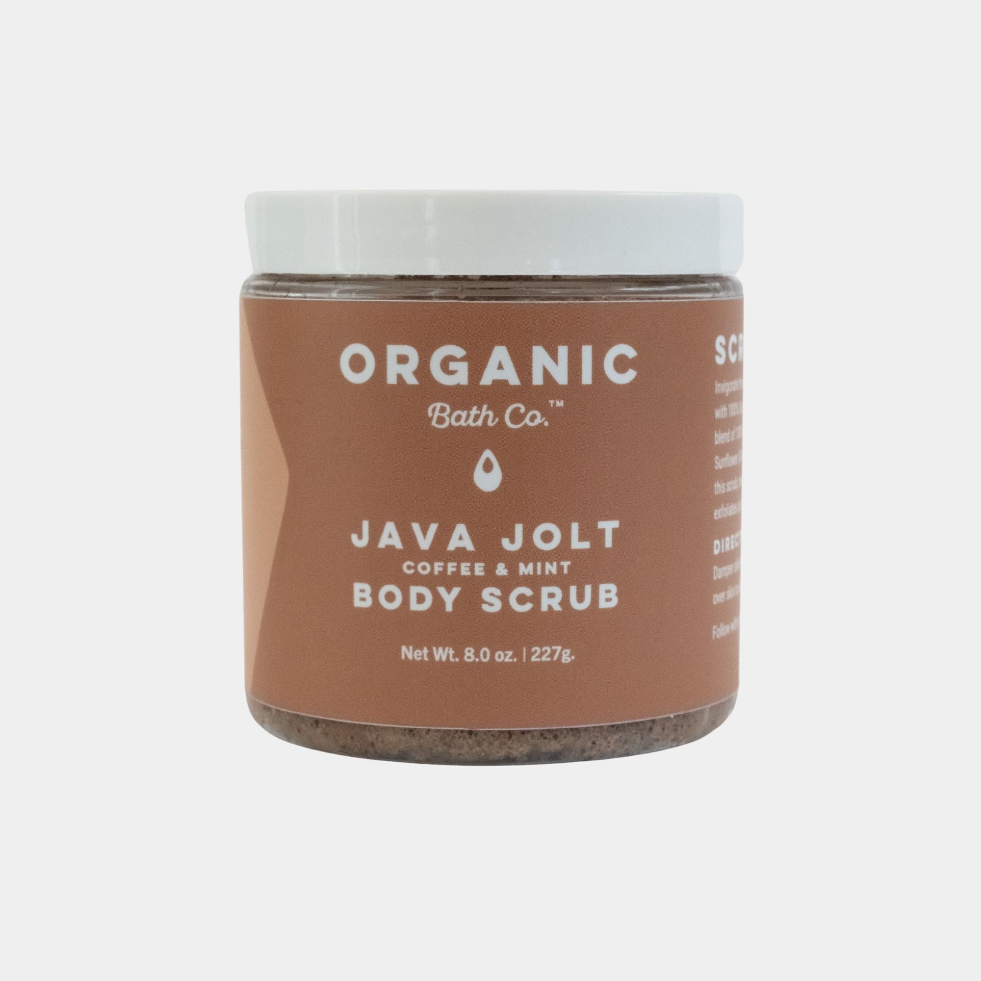 Java Jolt Organic Sugar & Coffee Scrub - Organic Bath Co.