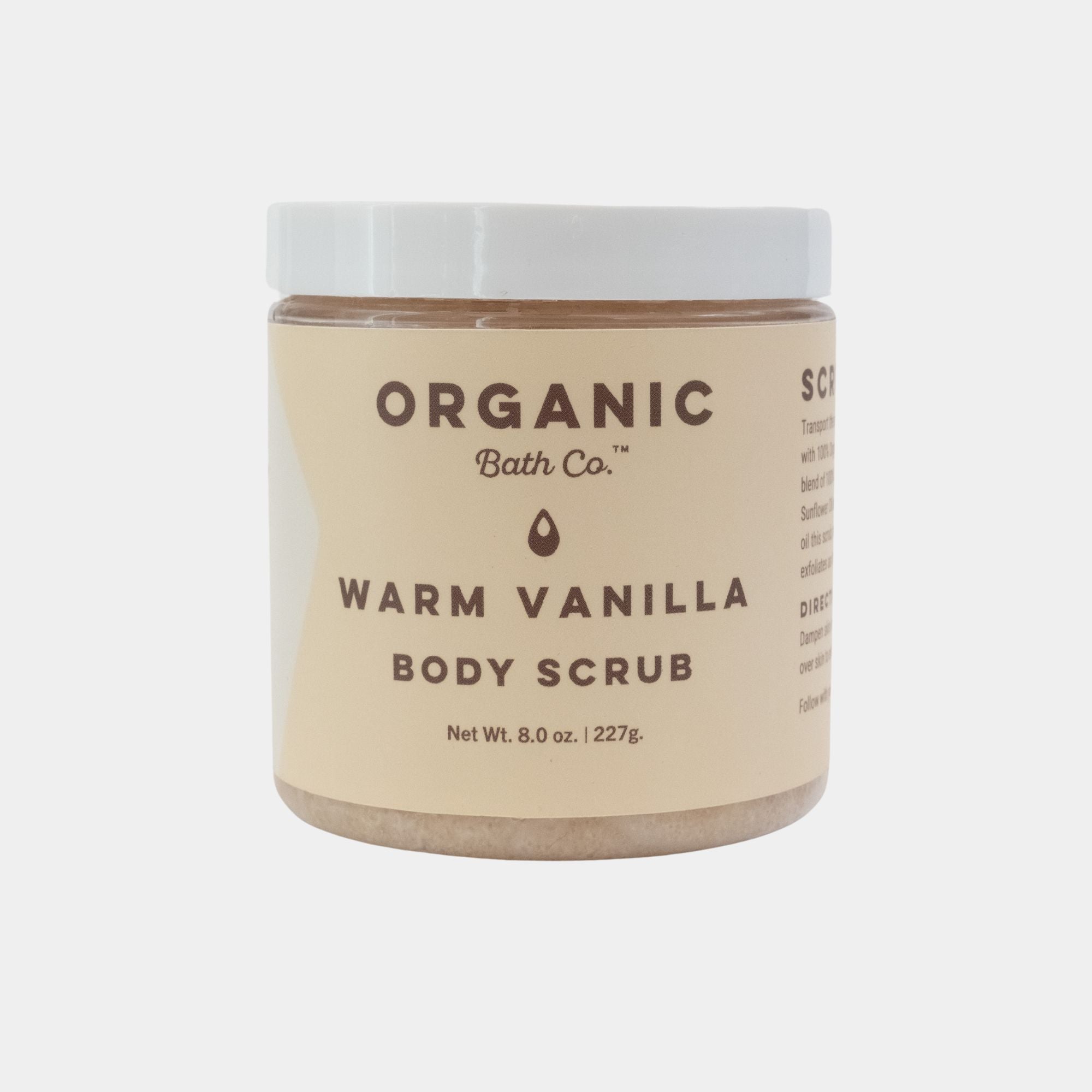 Warm Vanilla Body Scrub - Organic Bath Co.